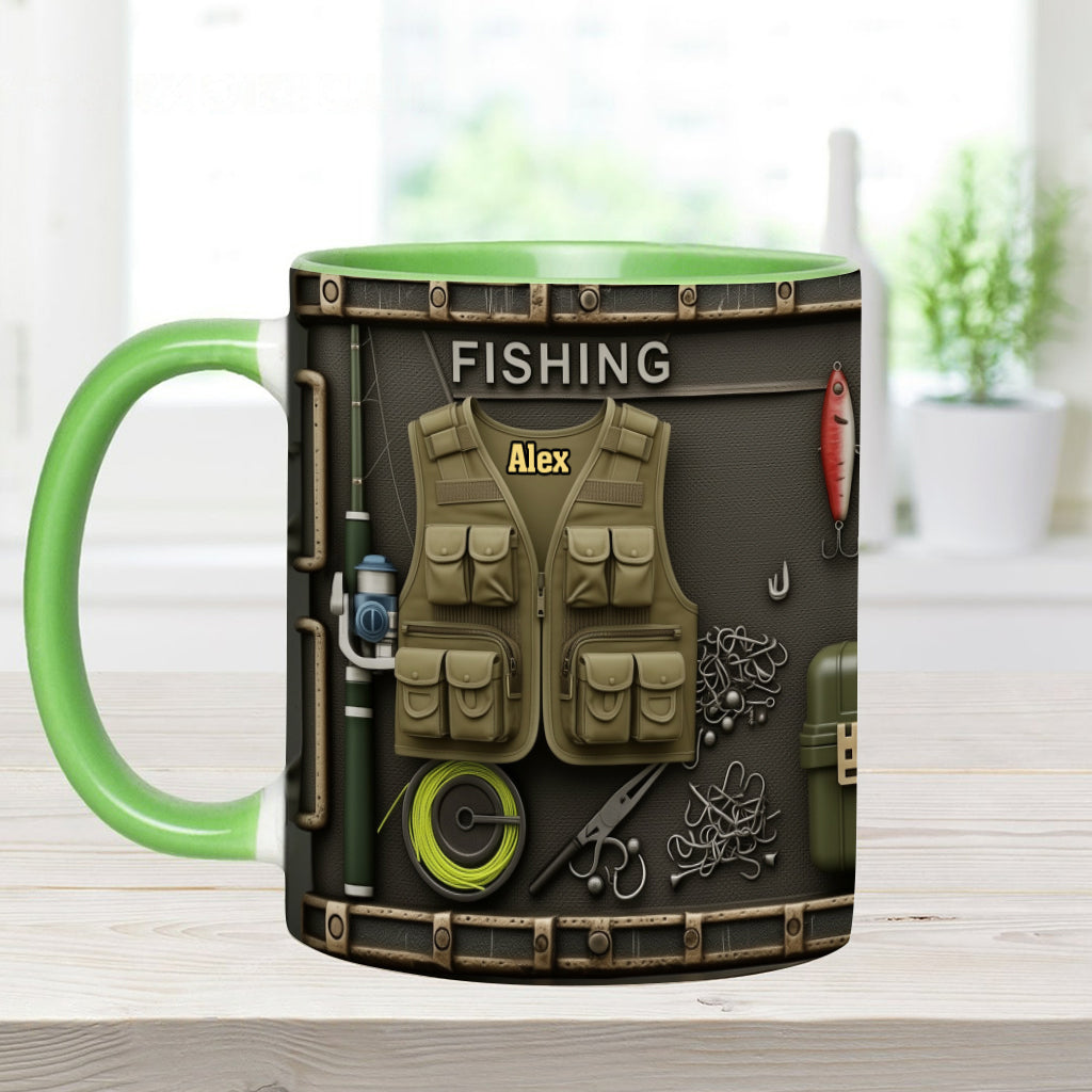Mug personnalisé « Passionné de pêche »