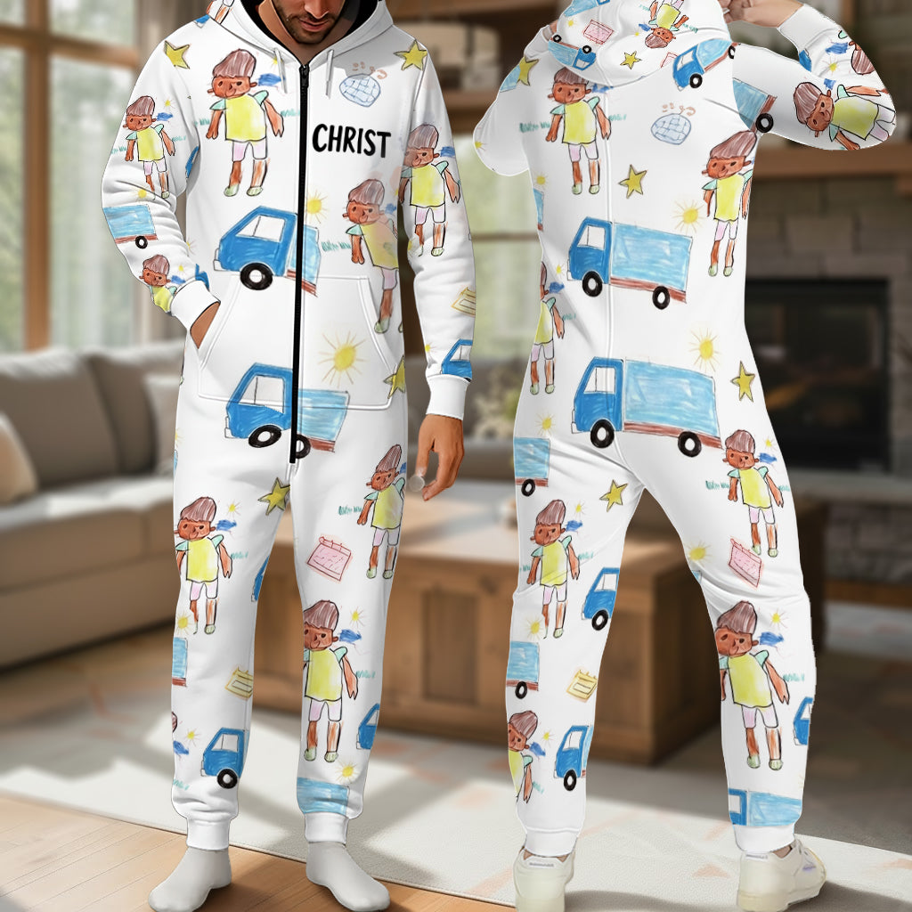 Dessins pour enfants - Combinaison à capuche personnalisée pour enfant