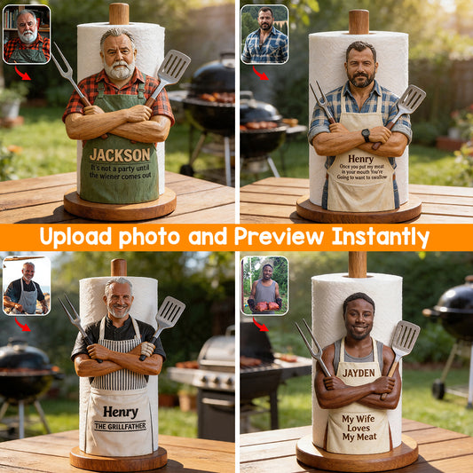 Le Grillfather - Support à Essuie-Tout Personnalisé