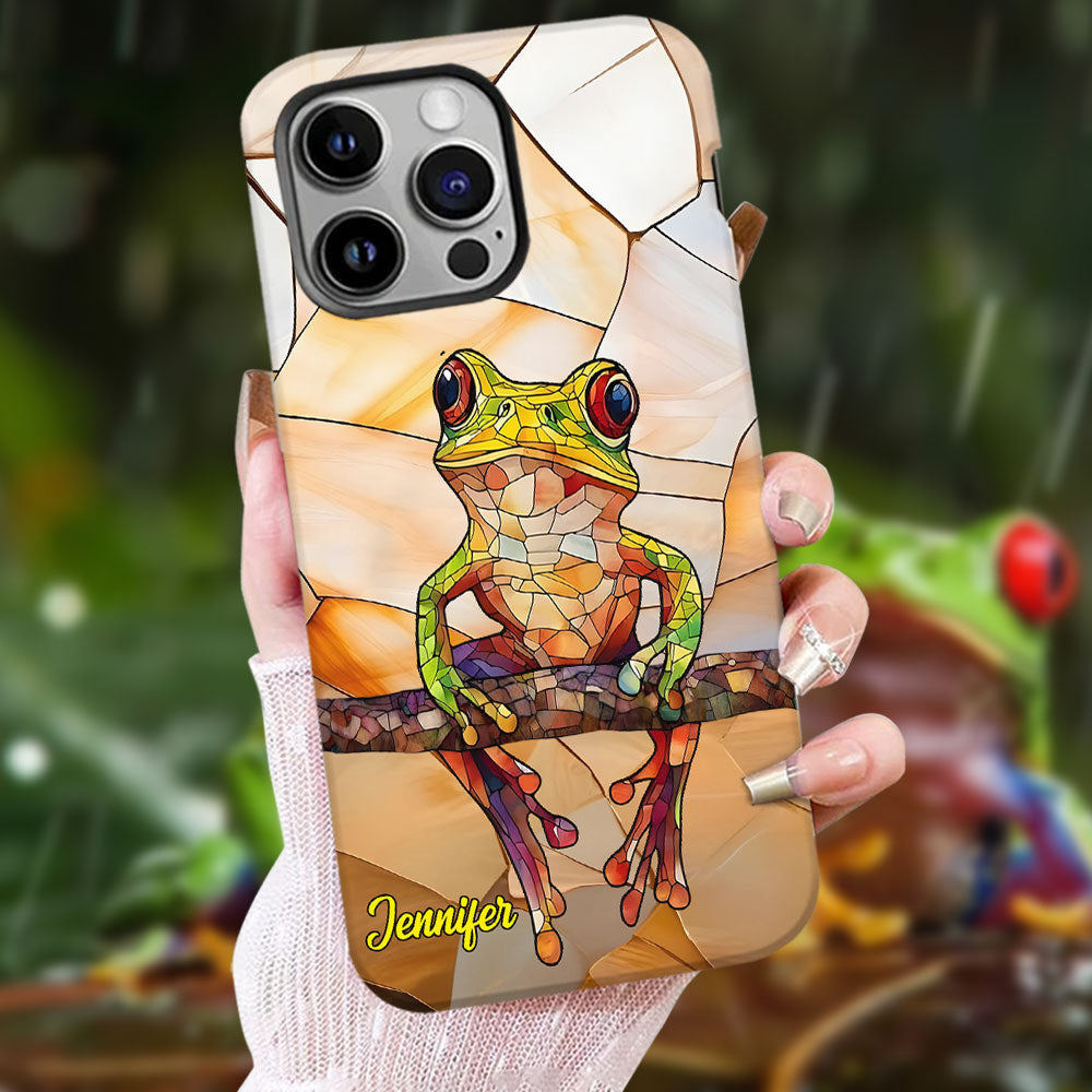 Coque de téléphone personnalisée avec motif grenouille - Cadeau idéal pour les amoureux des grenouilles