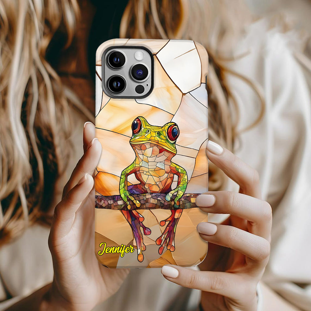 Coque de téléphone personnalisée avec motif grenouille - Cadeau idéal pour les amoureux des grenouilles