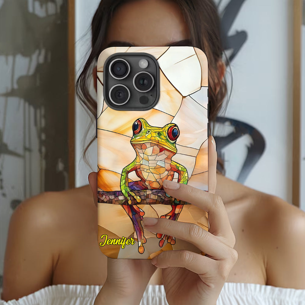 Coque de téléphone personnalisée avec motif grenouille - Cadeau idéal pour les amoureux des grenouilles