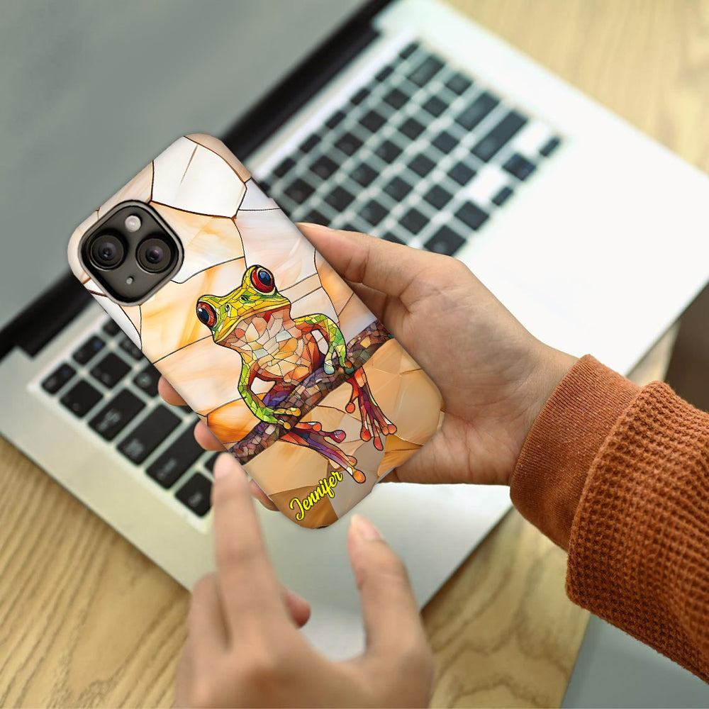 Coque de téléphone personnalisée avec motif grenouille - Cadeau idéal pour les amoureux des grenouilles