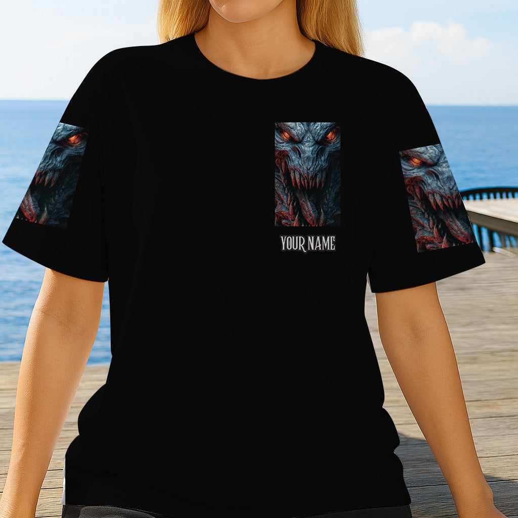 T-shirt personnalisé Halloween « Monstre effrayant »