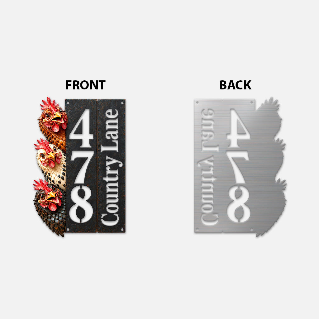 Country Life - Personalized Farmer 3D Printed Cut Metal Sign
