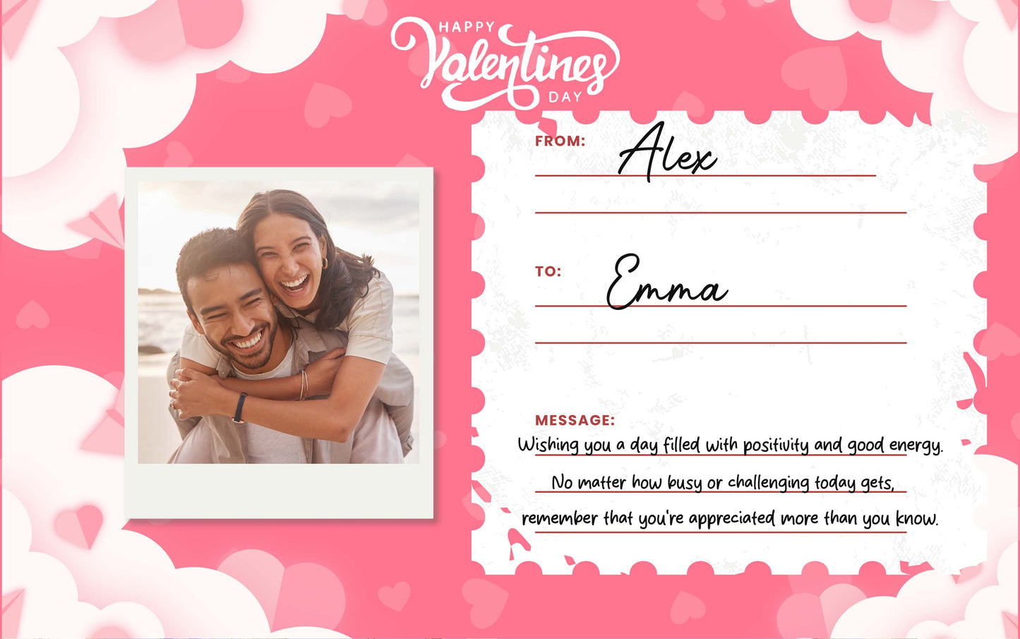 Carte-cadeau pour couple - Carte-cadeau numérique personnalisée