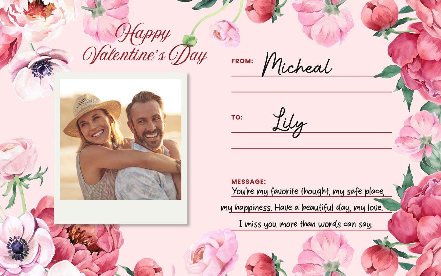 Carte-cadeau pour couple - Carte-cadeau numérique personnalisée