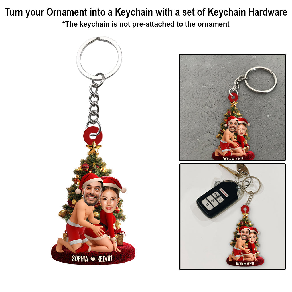 Photo personnalisée de couple amusante - Ornement personnalisé de forme personnalisée pour couple