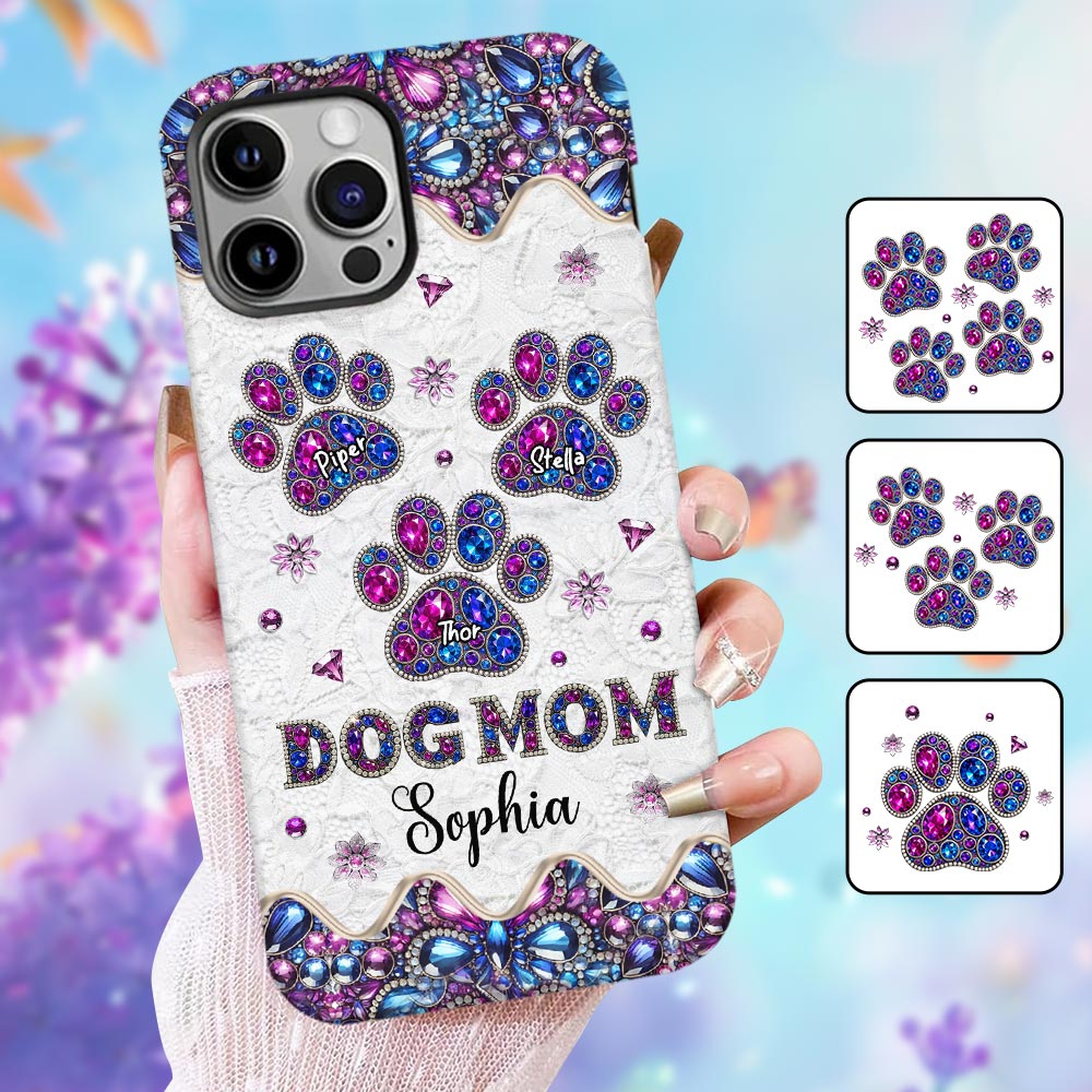 Maman de chien - Coque de téléphone personnalisée avec motif chien intégral