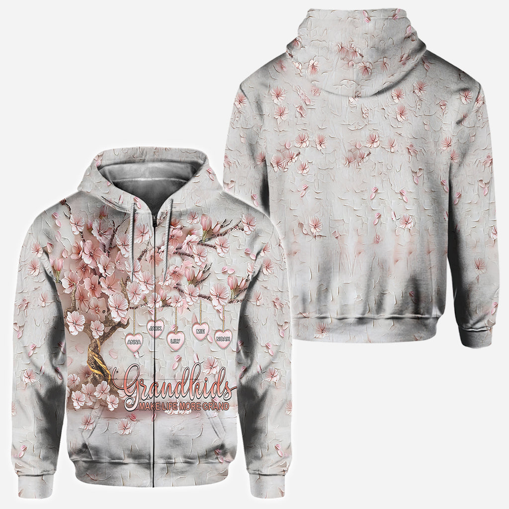 Les petits-enfants rendent la vie plus belle - T-shirt personnalisé « Grand-mère »