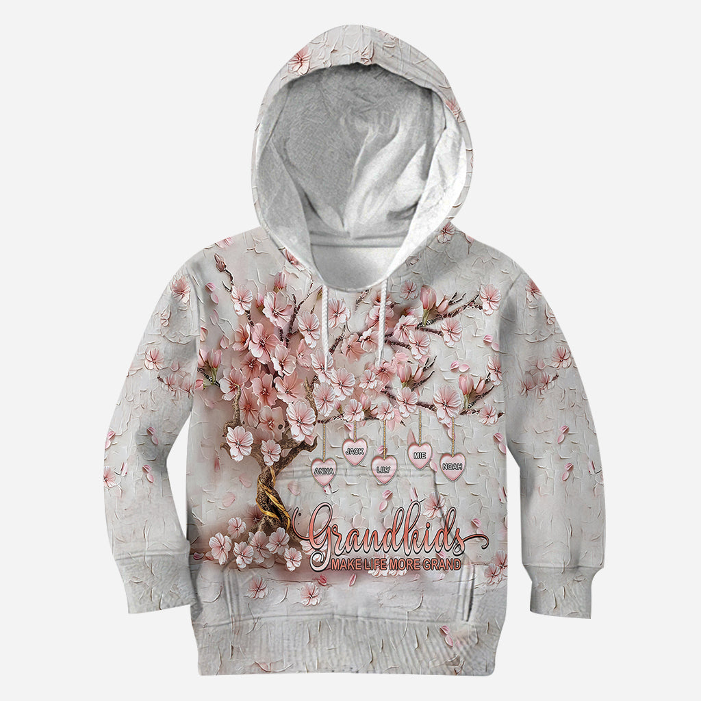 Les petits-enfants rendent la vie plus belle - T-shirt personnalisé « Grand-mère »