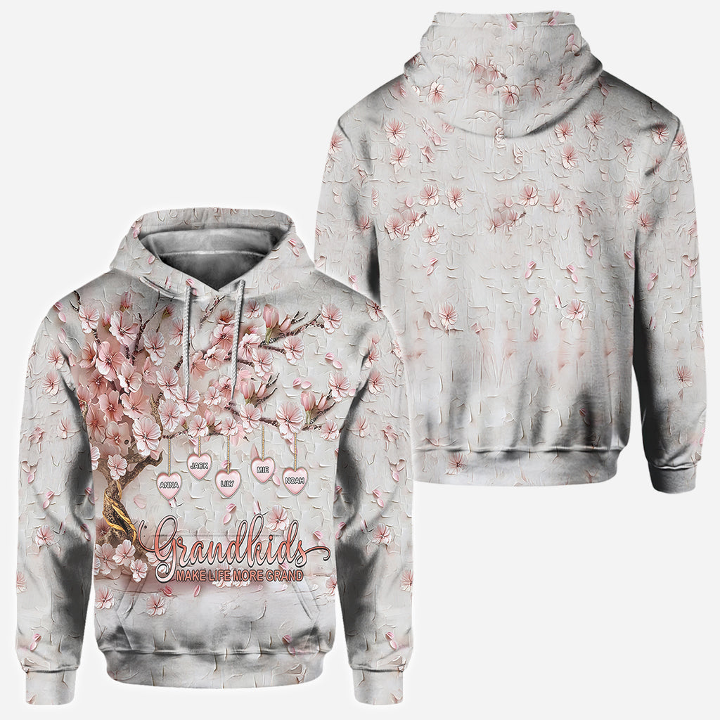 Les petits-enfants rendent la vie plus belle - T-shirt personnalisé « Grand-mère »