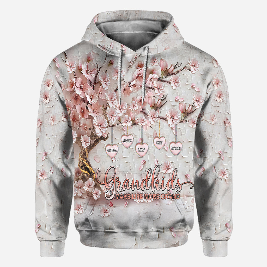 Les petits-enfants rendent la vie plus belle - T-shirt personnalisé « Grand-mère »