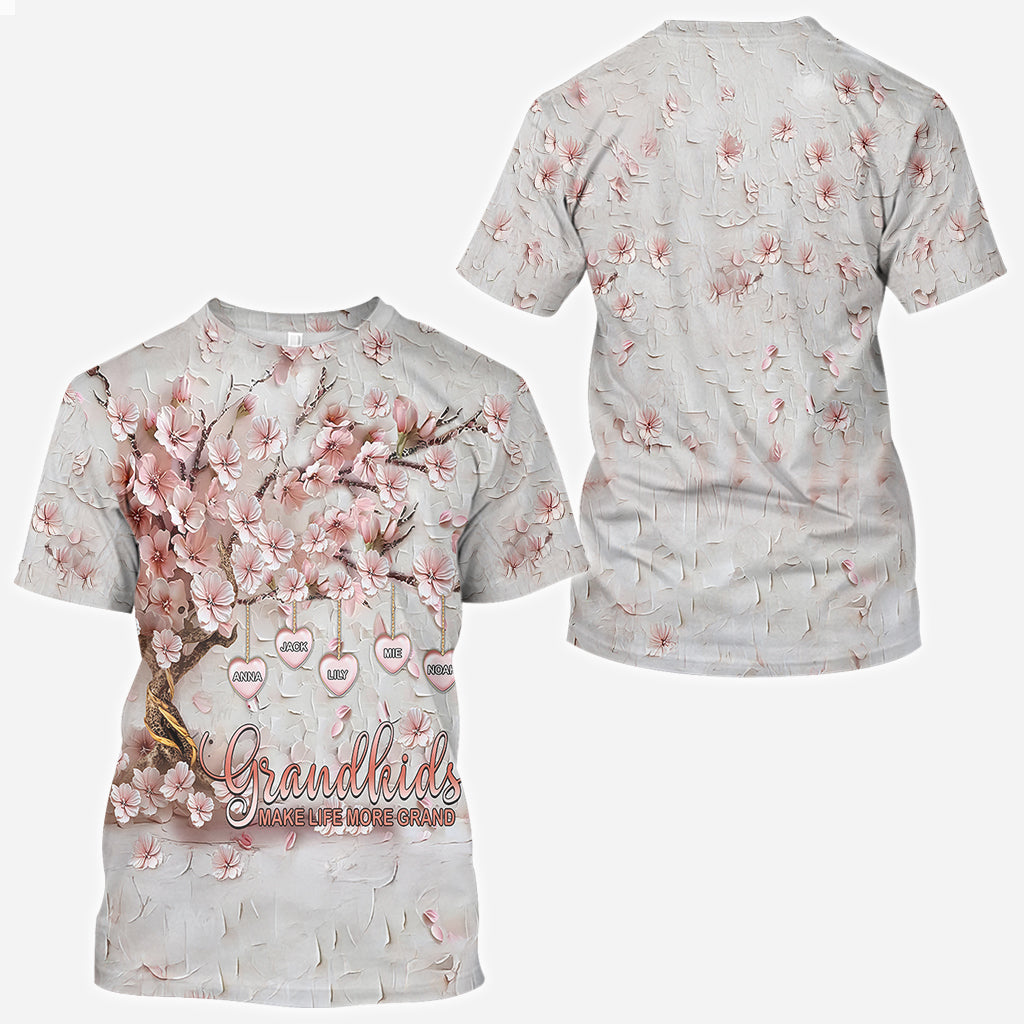 Les petits-enfants rendent la vie plus belle - T-shirt personnalisé « Grand-mère »