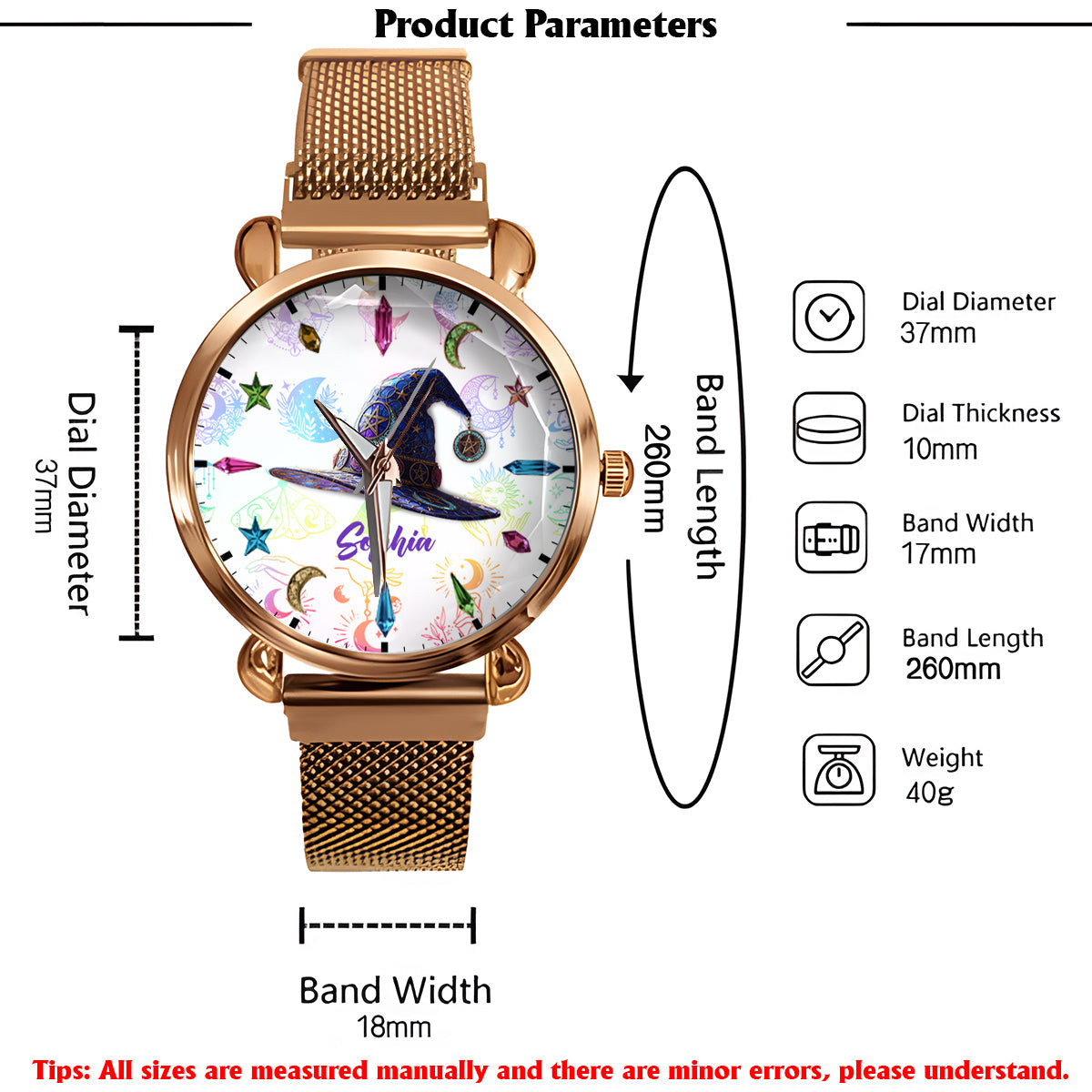 Magical Witch - Personalized Witch Women Hand Watch