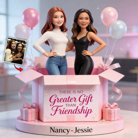 There is No Greater Gift Than Friendship - Personalized Bestie Custom Shaped Acrylic Plaque