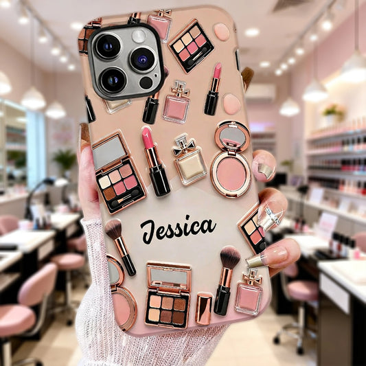 Maquilleuse fière - Coque de téléphone personnalisée avec impression intégrale - Maquillage