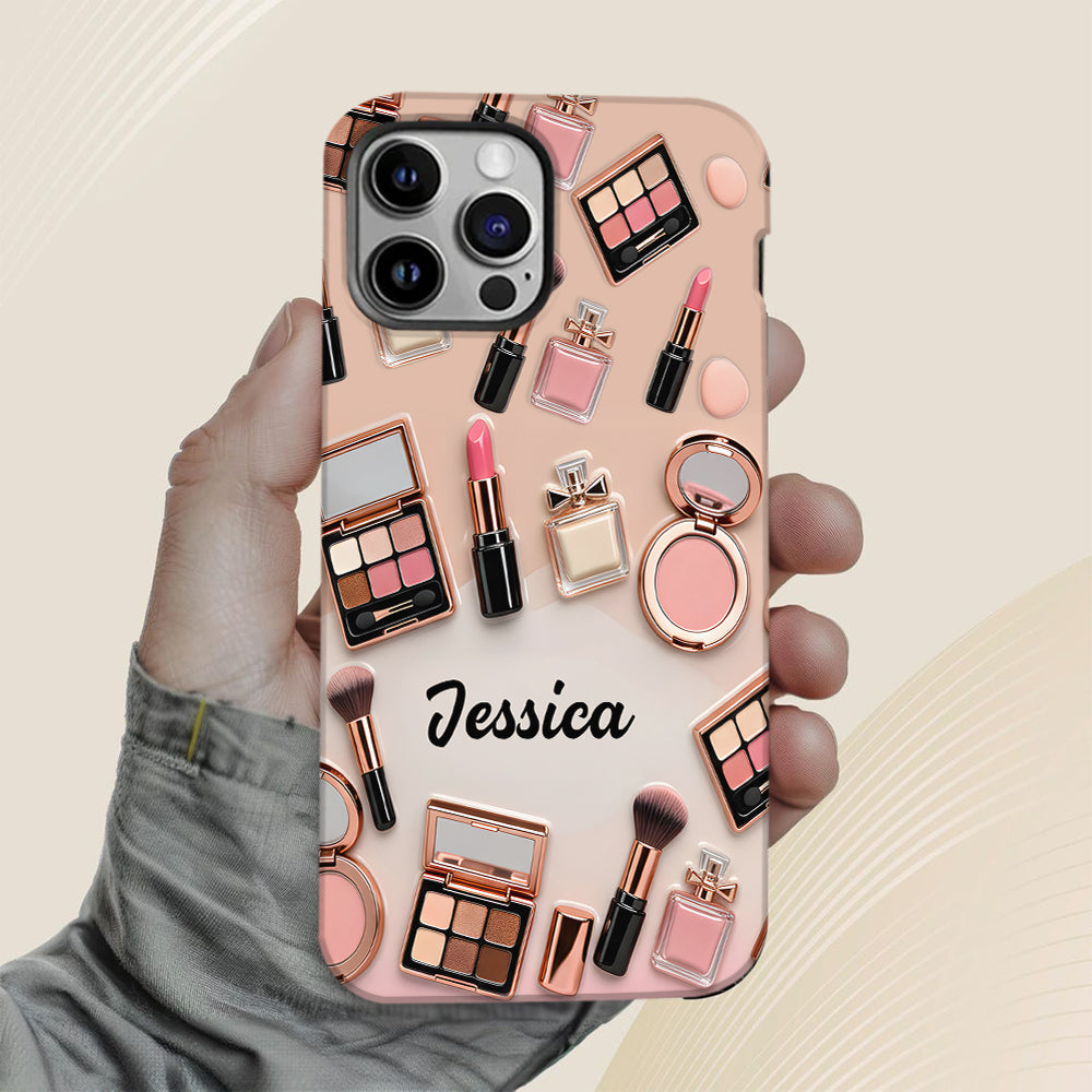 Maquilleuse fière - Coque de téléphone personnalisée avec impression intégrale - Maquillage