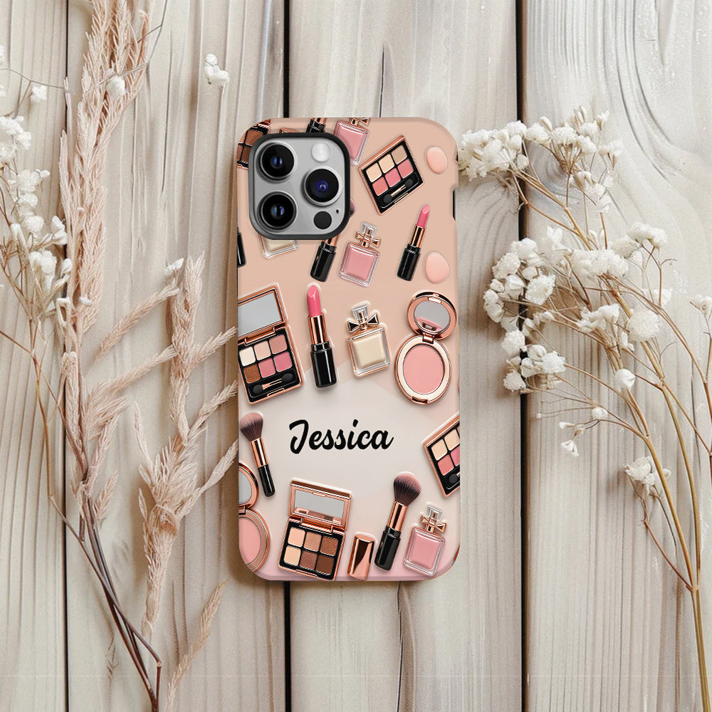 Maquilleuse fière - Coque de téléphone personnalisée avec impression intégrale - Maquillage