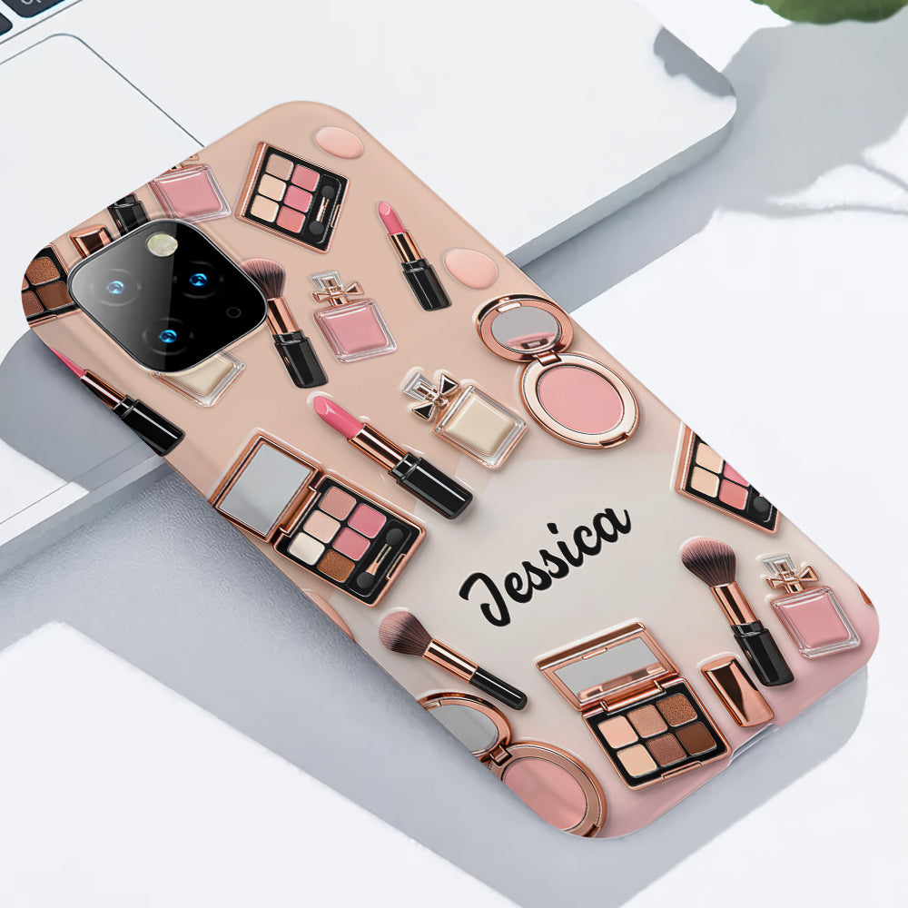 Maquilleuse fière - Coque de téléphone personnalisée avec impression intégrale - Maquillage