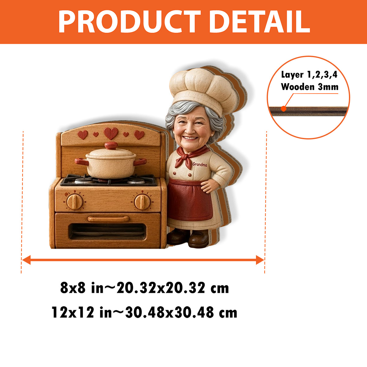 Cooking Lovers Gift Idea - Personalized Cooking Wooden Desk Organizer