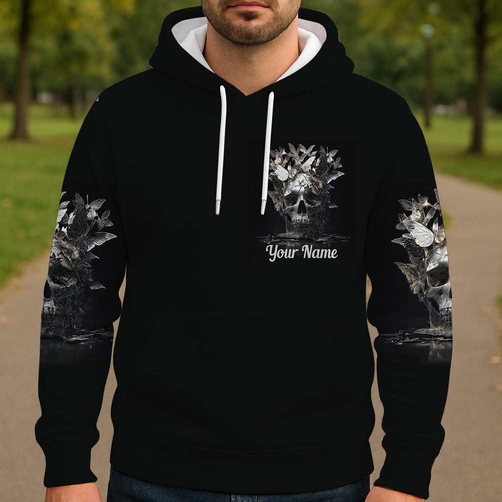 T-shirt personnalisé à motif crâne cool - T-shirt à motif crâne intégral