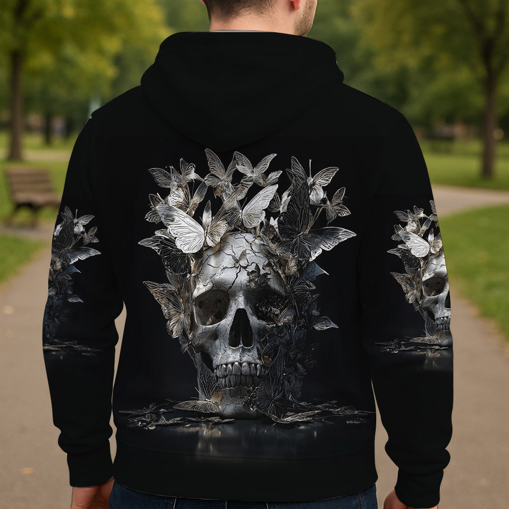 T-shirt personnalisé à motif crâne cool - T-shirt à motif crâne intégral