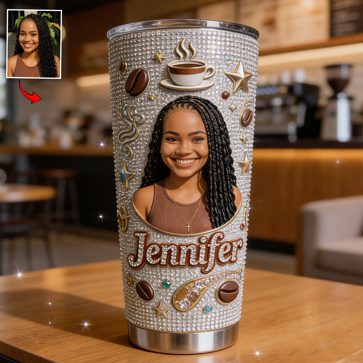 Tasse à Café Personnalisée - Photo Personnalisée