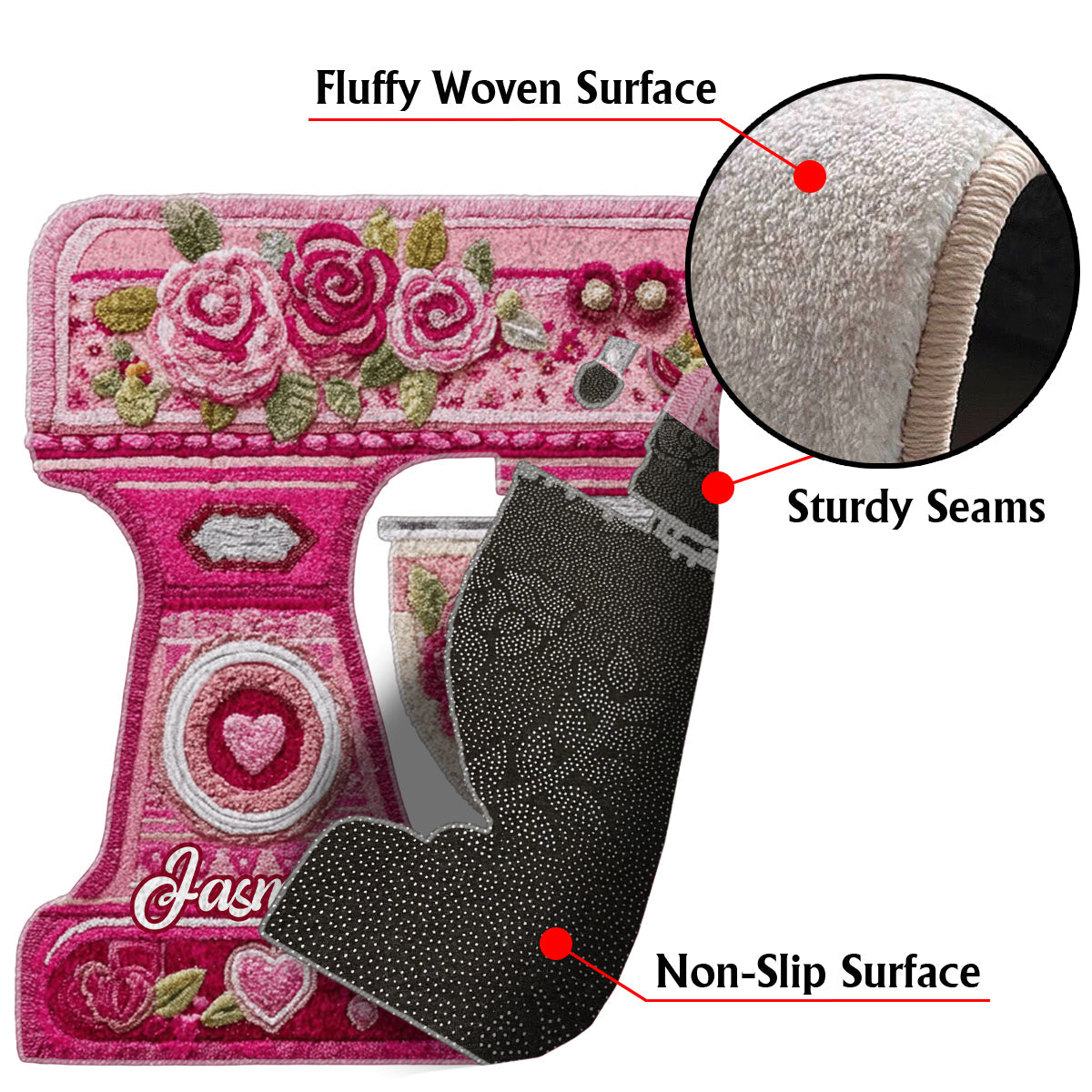 Love Baking - Personalized Baking Non-Slip Tufted Rug