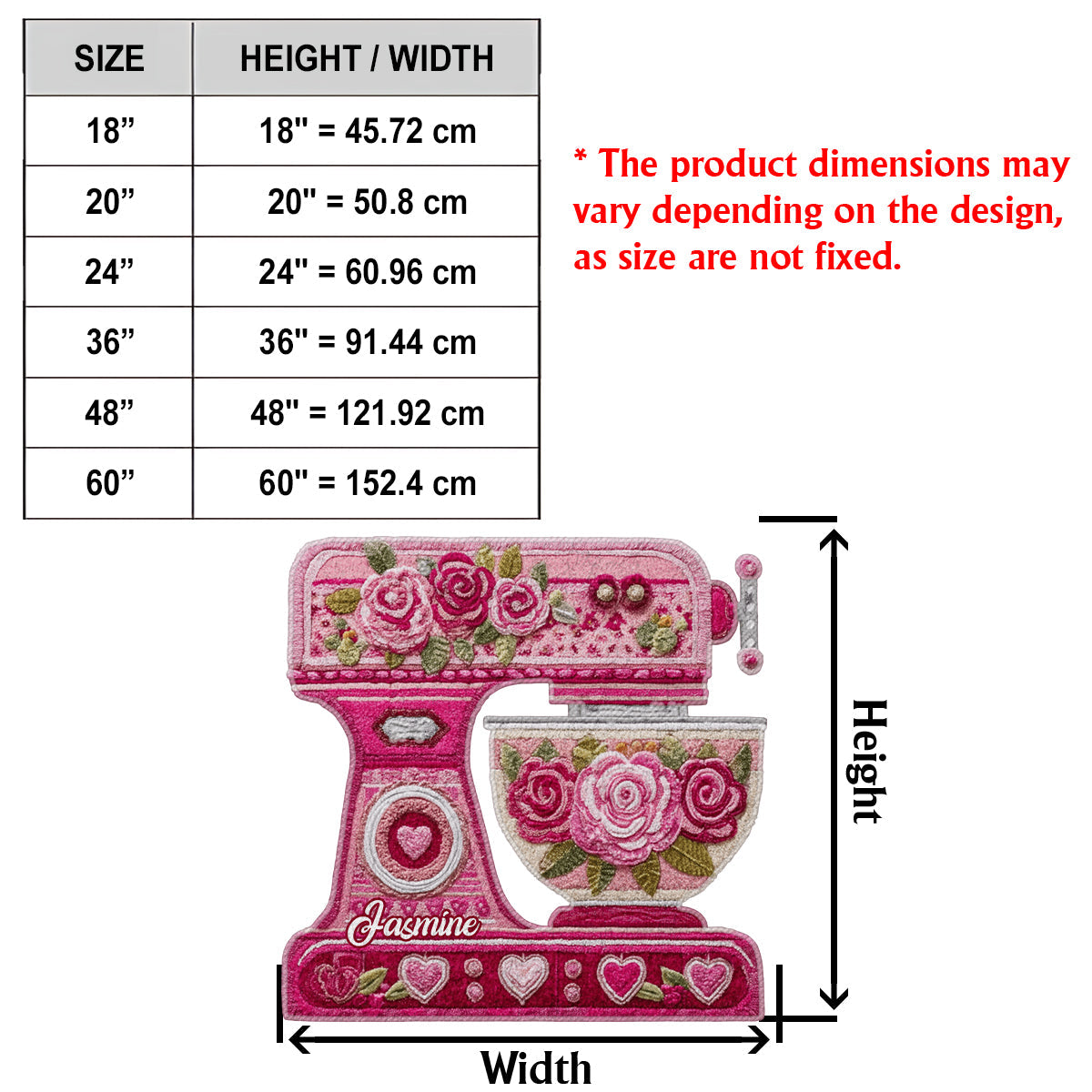 Love Baking - Personalized Baking Non-Slip Tufted Rug