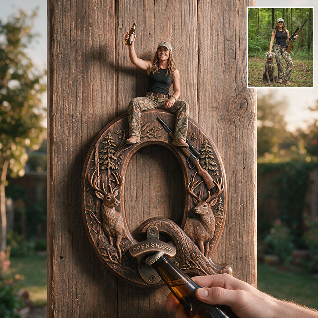 Bucks & Brews - Personalized Hunting Wall Bottle Opener