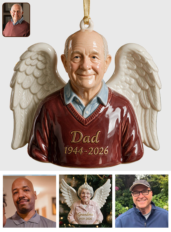 Our Christmas Angel - Personalized Memorial Premium 3D Ornament