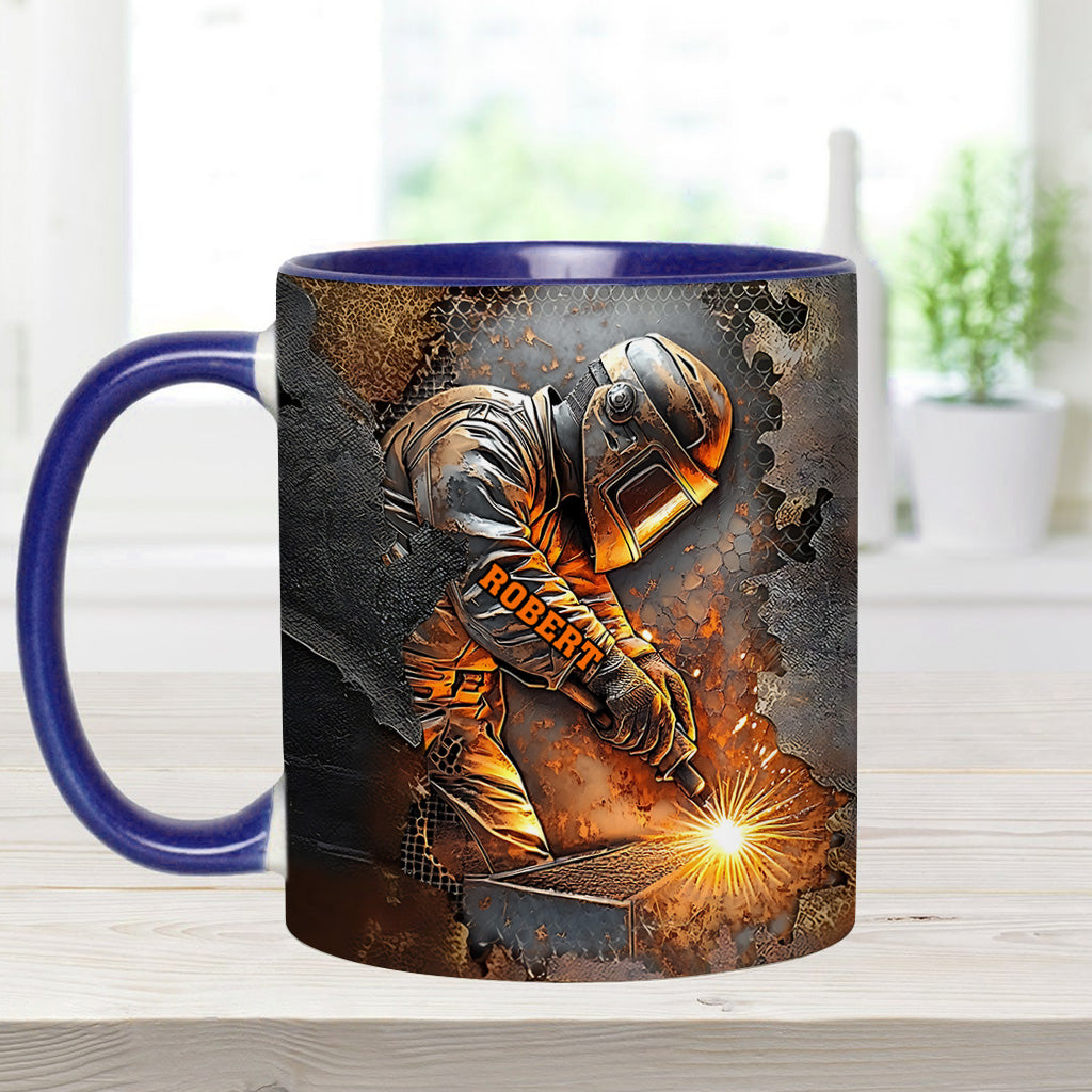 What A Wonderful Weld - Personalized Welder Accent Mug