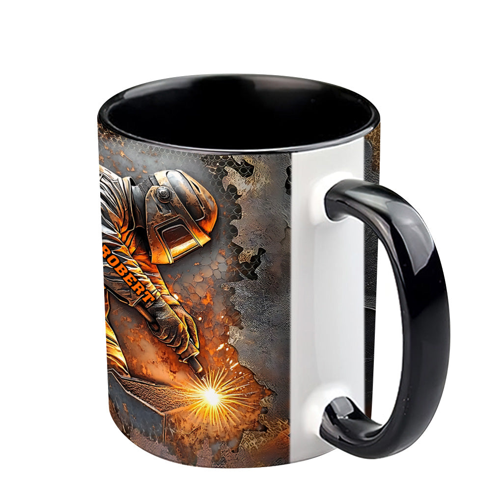 What A Wonderful Weld - Personalized Welder Accent Mug