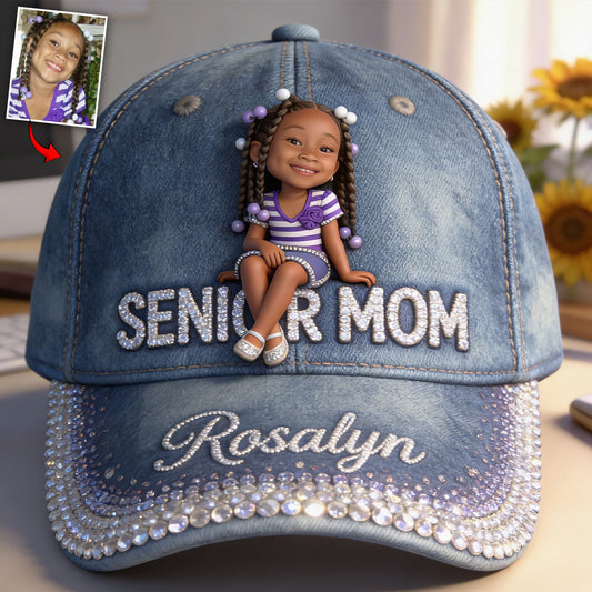 Maman Senior - Casquette Classique de Graduation Personnalisée