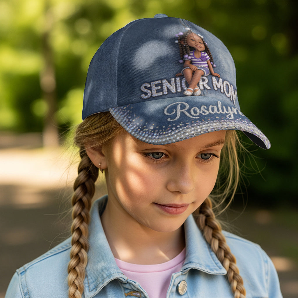 Maman Senior - Casquette Classique de Graduation Personnalisée