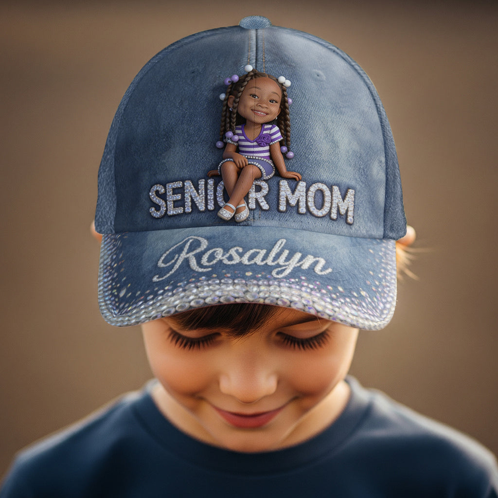 Maman Senior - Casquette Classique de Graduation Personnalisée