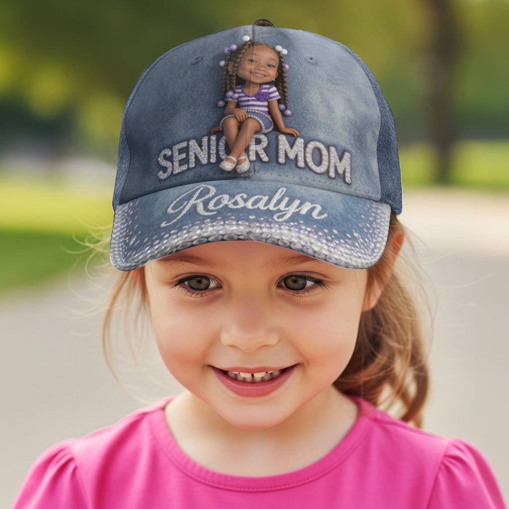 Maman Senior - Casquette Classique de Graduation Personnalisée