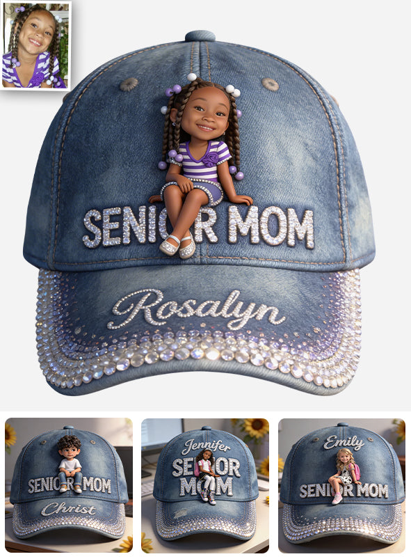 Maman Senior - Casquette Classique de Graduation Personnalisée