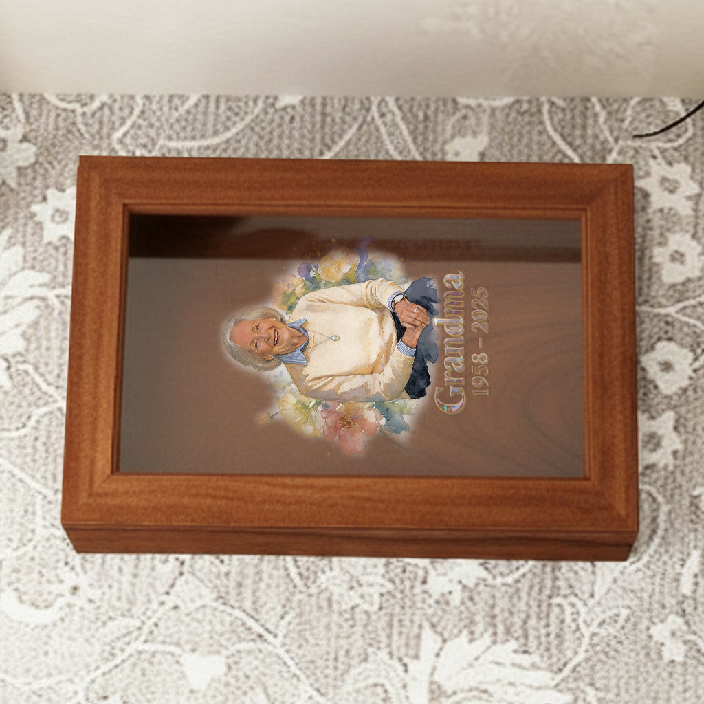 Coffret commémoratif en bois personnalisé à partir de n'importe quelle photo