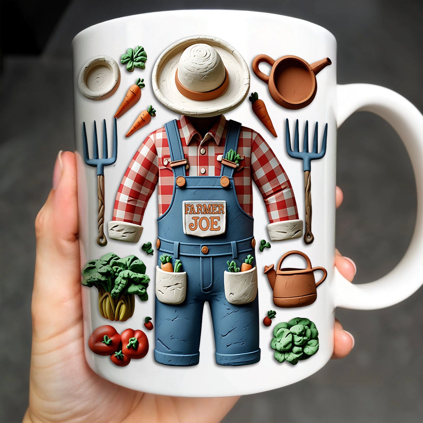 Cadeau pour agriculteur, papa, maman - Mug personnalisé pour agriculteur