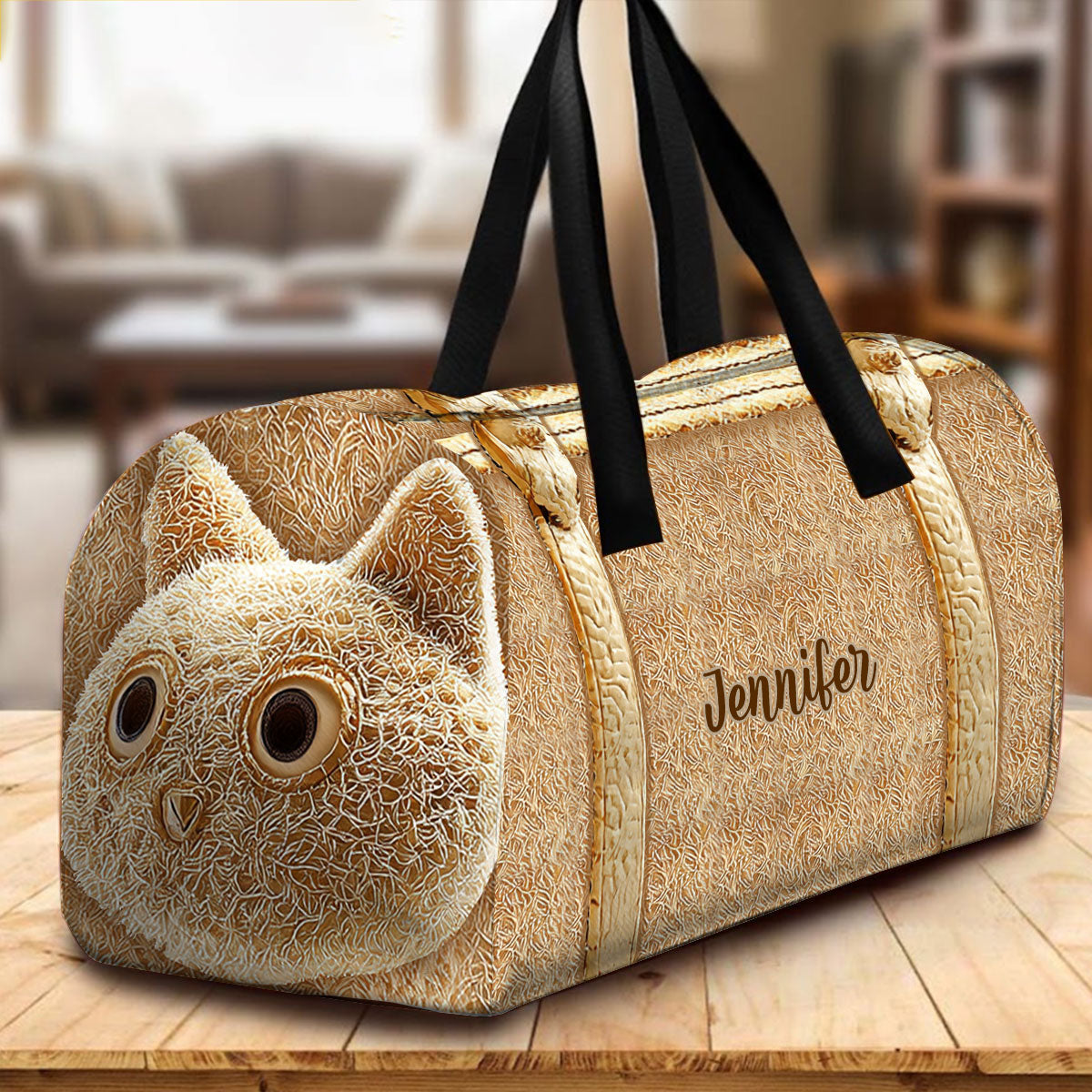 Sac de voyage personnalisé pour chat mignon
