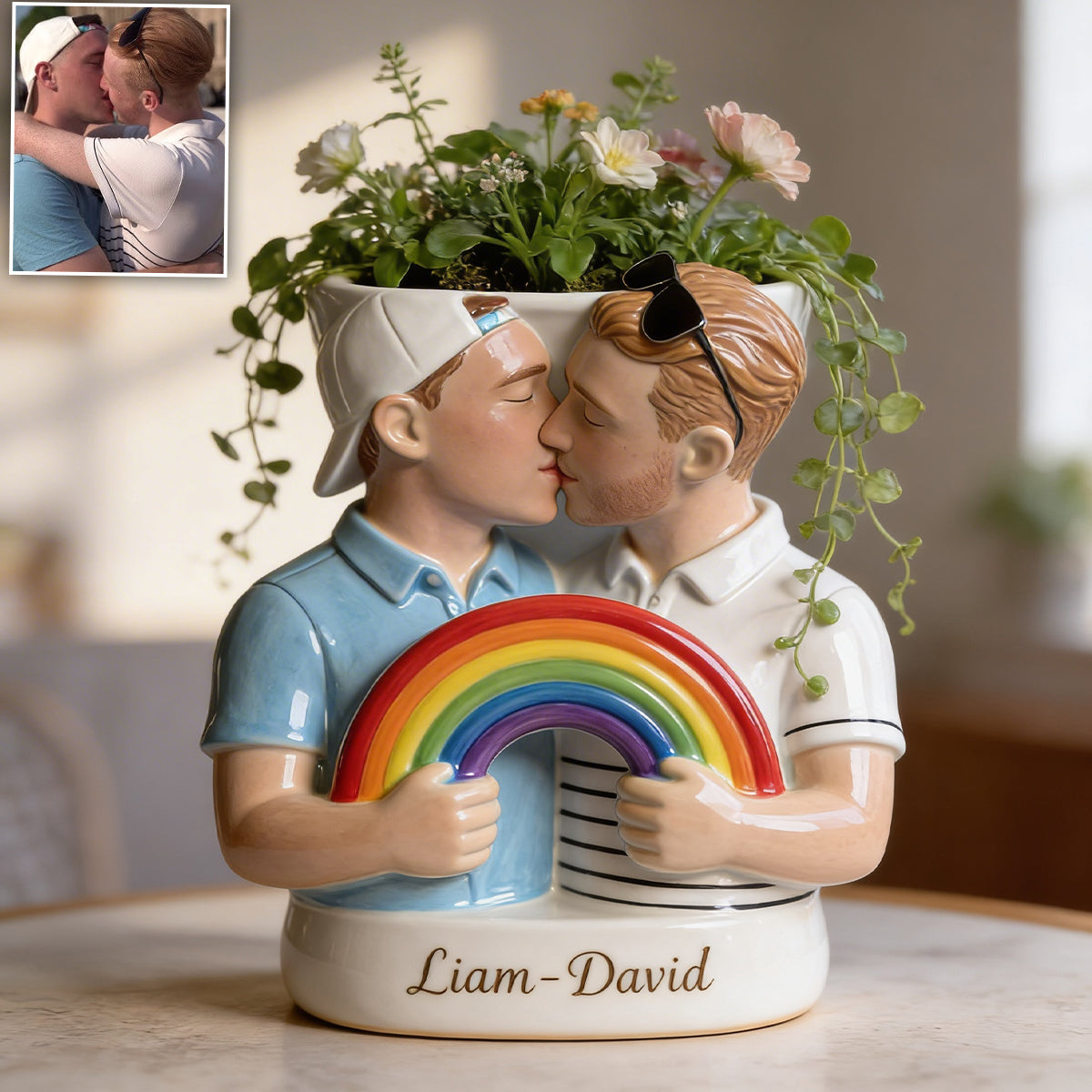 L'amour est l'amour - Pot en acrylique personnalisé de soutien LGBT