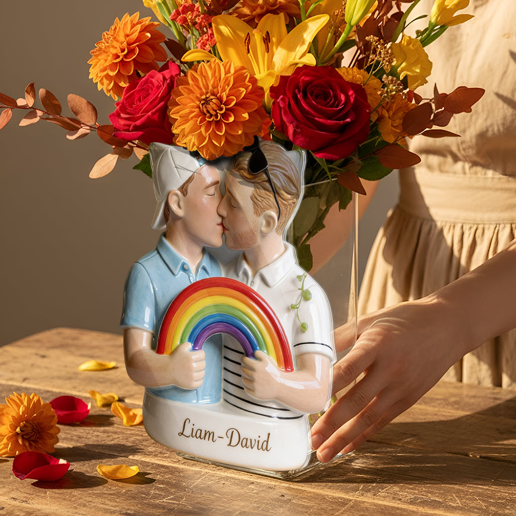 L'amour est l'amour - Pot en acrylique personnalisé de soutien LGBT