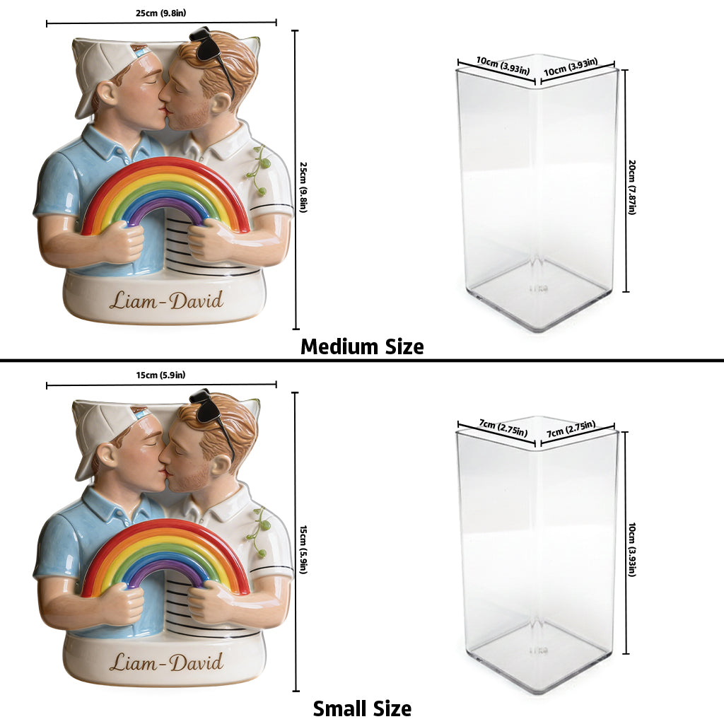 L'amour est l'amour - Pot en acrylique personnalisé de soutien LGBT