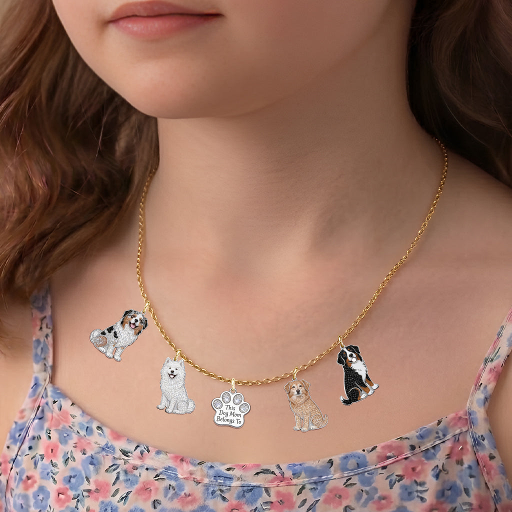 Cette maman de chien appartient à - Colliers en métal personnalisés avec pendentifs