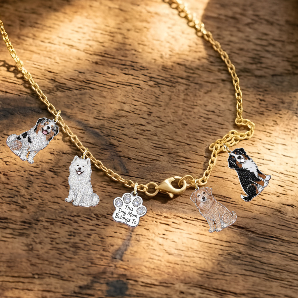 Cette maman de chien appartient à - Colliers en métal personnalisés avec pendentifs