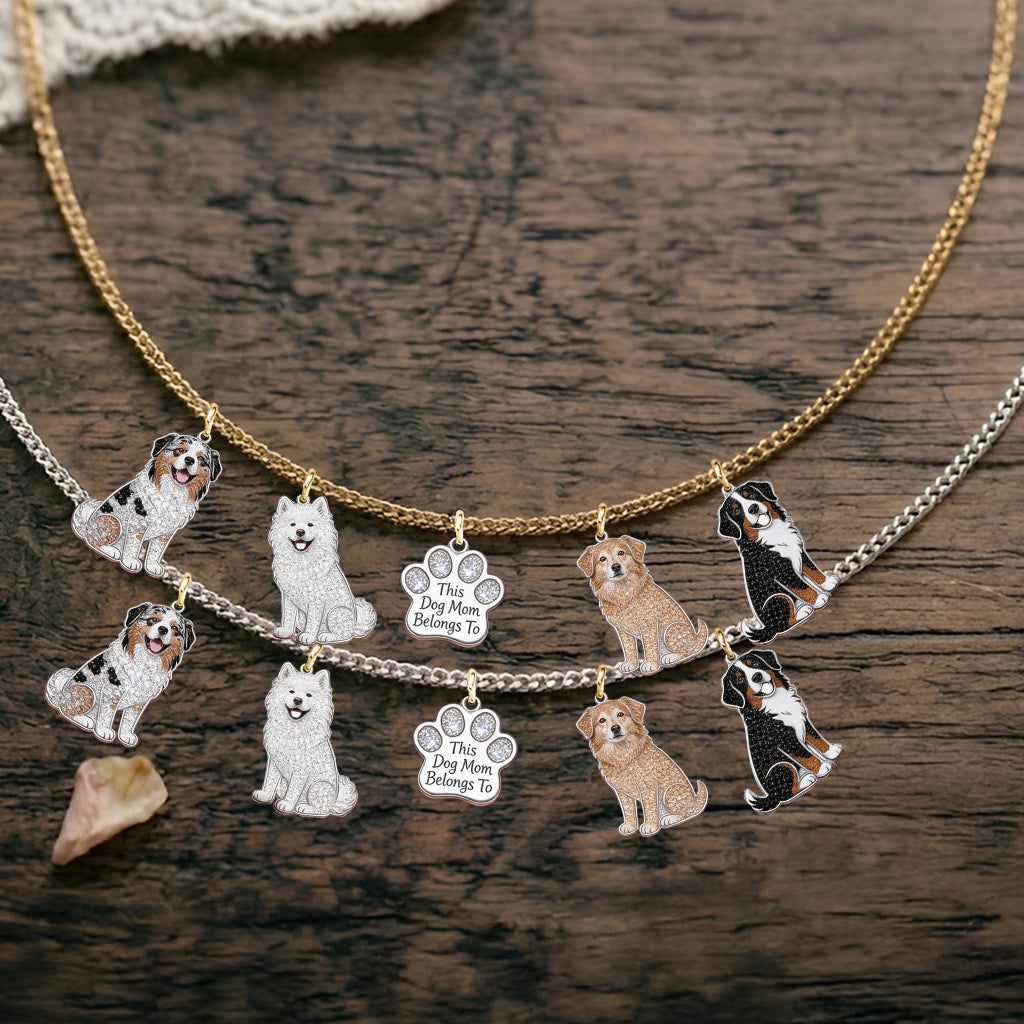 Cette maman de chien appartient à - Colliers en métal personnalisés avec pendentifs