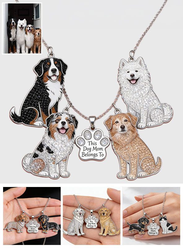 Cette maman de chien appartient à - Colliers en métal personnalisés avec pendentifs