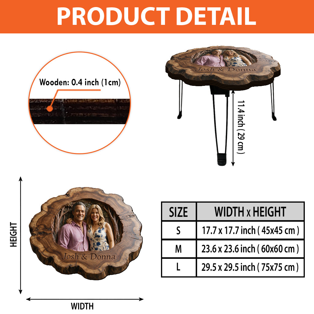 You And Me We Got This - Personalized Couple Table Custom Shape